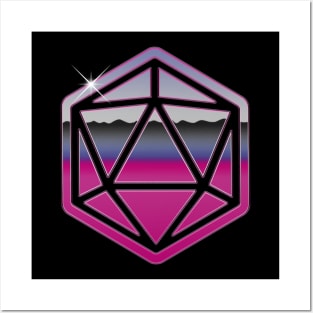 Retro D20 80s Chrome Posters and Art